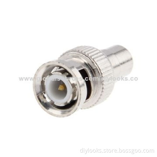 BNC Male to RC Female Jack Connector, Pack of 10